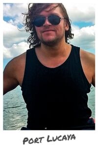 Christopher Ludgate kayaking in Bahamas.