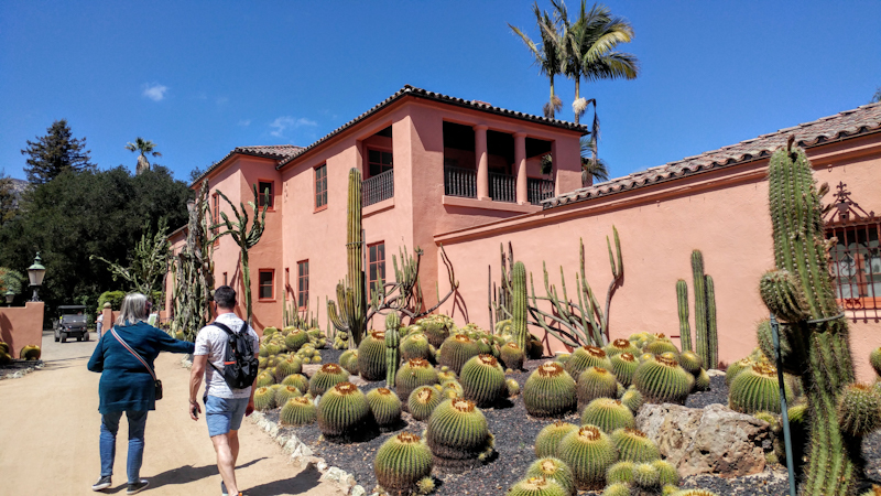 The impressive gardens at Lotusland include a stunning collection of cacti.