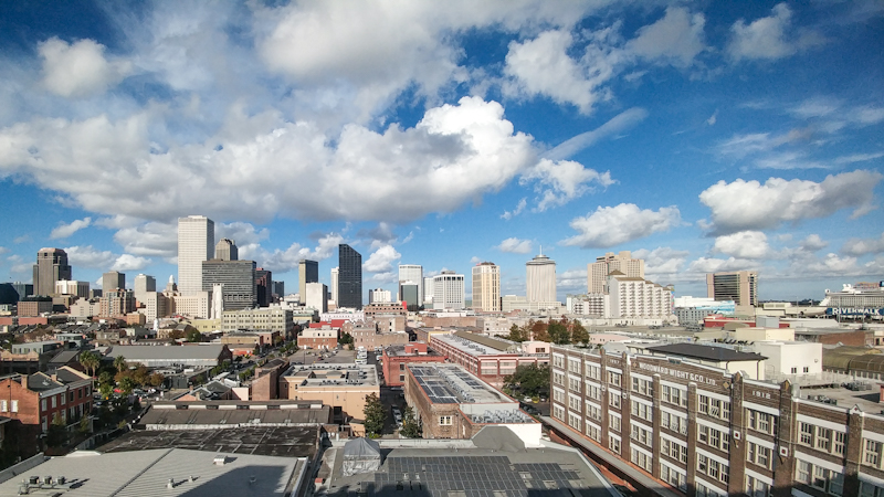 A New Orleans view that rivals some of the best at the National WWII Museum's official hotel, The Higgins.