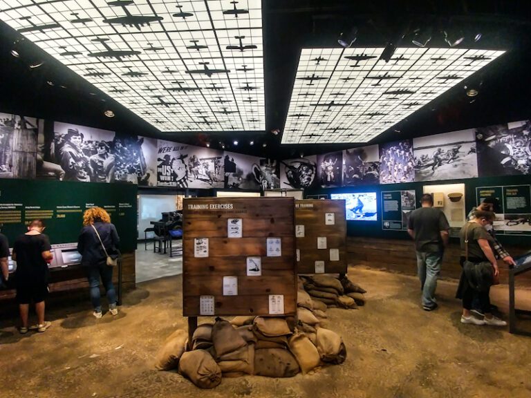 With artifacts and multi-media, information and visuals at WWII Museum abound.