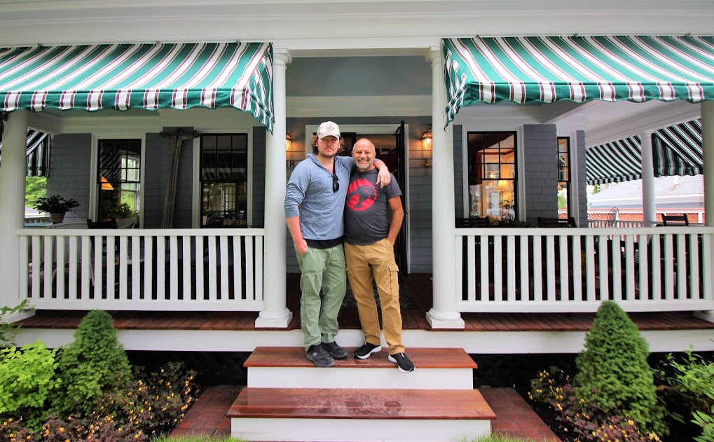 A most wonderful host, James King with C. Ludgate at Lindenwood Inn.