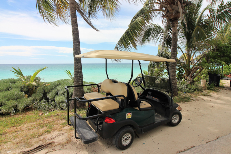 A golf-cart is your best buddy in Bimini offering adventure galore, even on ‘island time.’