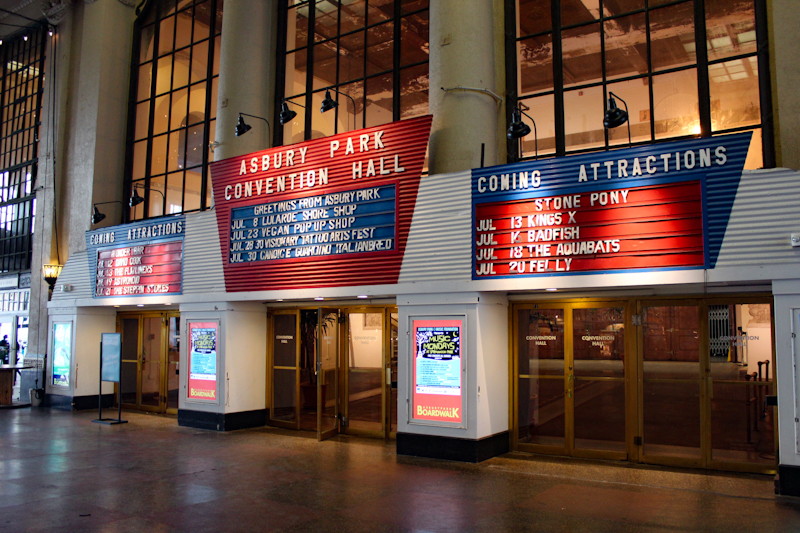 Asbury Park's Convention Center (circa 1928) has has hosted and incredible roster of acts.