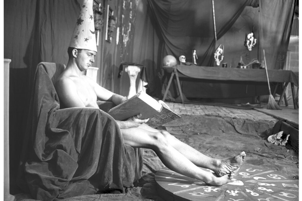 Bob Mizer, “Charles Butler (Still From Film Witch Boy), Los Angeles” (c. 1955) (via steinhardt.nyu.edu/80wse)