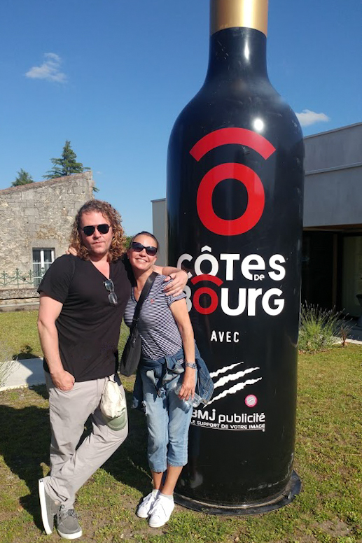 A celebration of French music and wines in the hills of Bourge can easily lead to fun antiquing on the river banks. Seen here: ‘Chris x 2.’