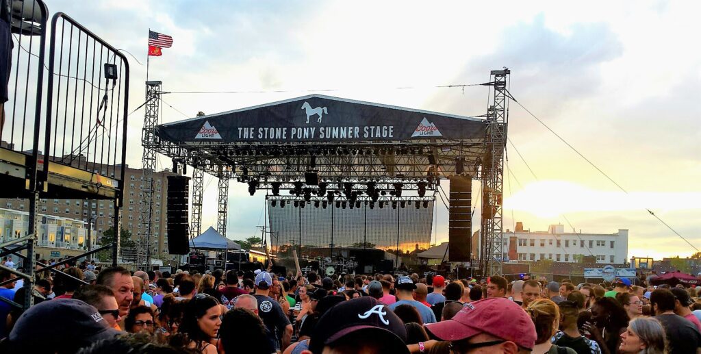 Crowds gather for an anticipated concert at iconic Stone Pony’s Summer Stage. Photo: Steve LaCroix