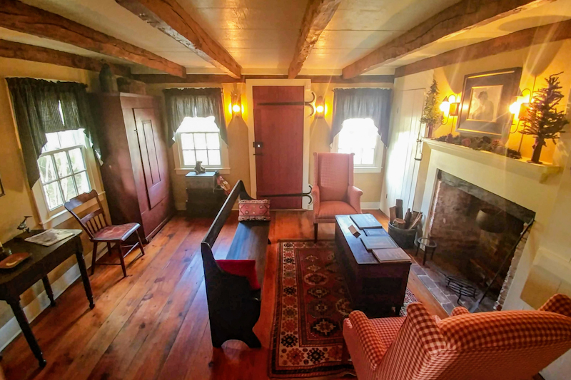 A glimpse inside the Coachman House on The Underground Railroad Tour in Cape May.