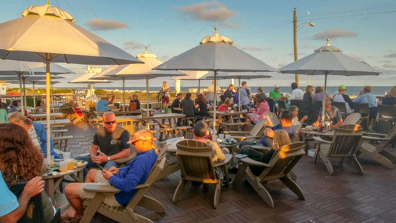 Harry’s Rooftop at Montreal Beach Resort is a go-to hot spot with live tunes and beachfront views.