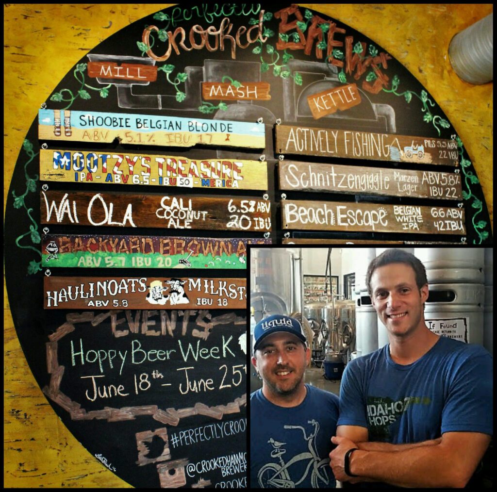 Crooked Hammock Founder, Rich Garrahan & Brand Manager & Brewer, Jon Schorah with their tasty playful brews.