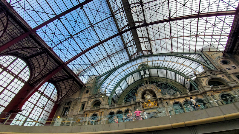 The blending of Renaissance architecture with modern life is a beautiful thing at Antwerp Central Station.