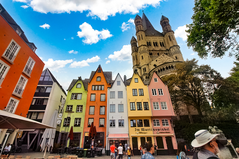 The colorful Fischmarkt Köln is one of the many historic sites touring Cologne for a day with AmaWaterways.
