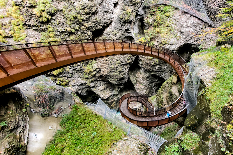 The Healing Power of Nature. The helix staircase at Liechtensteinklamm Copyright Christopher Ludgate