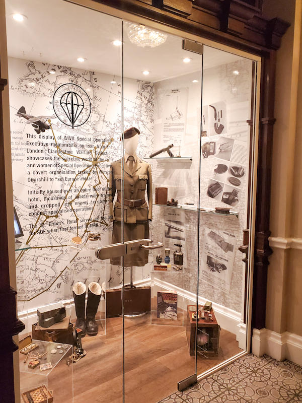 Artifacts and Memorabilia from London's St. Ermin's era of spies are showcased in the hotel. C. Ludgate