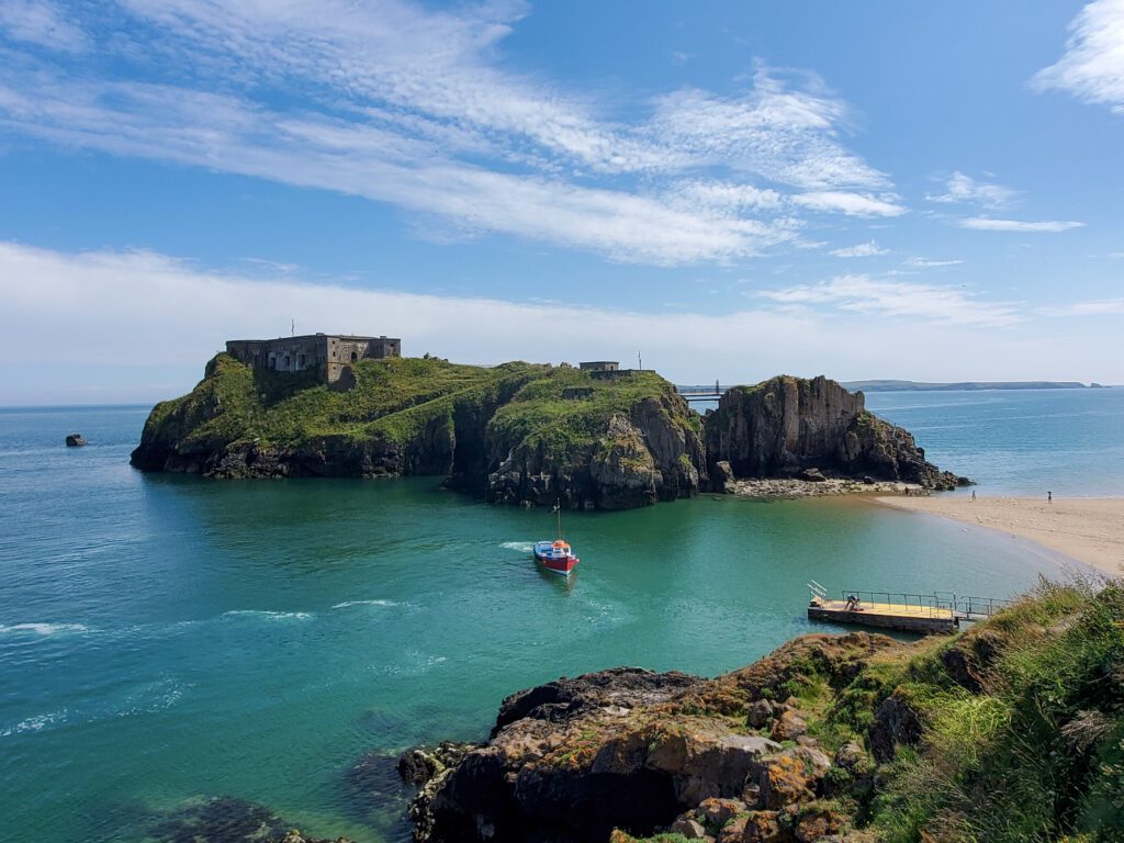 Castle Beach at idyllic resort town of Tenby, Wales C. Ludgate