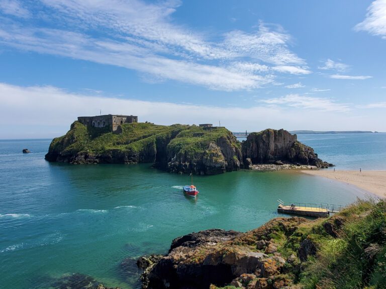 Castle Beach at idyllic resort town of Tenby, Wales C. Ludgate