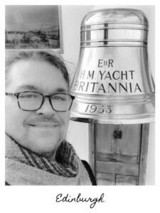 Christopher Ludgate on The Royal Yacht in Ediburgh