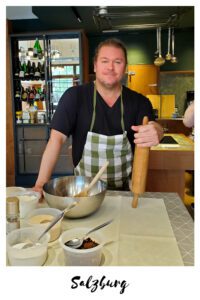 Christopher Ludgate at Strudel Class in Salzburg, Austria