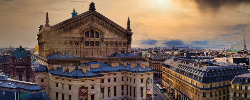 View from the bistro atop Galeries Lafayette in Paris Licensed C. Ludgate
