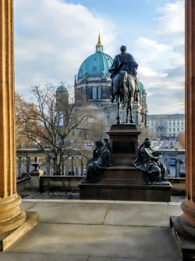 The view from inside the National Gallery Museum, Berlin. C Ludgate