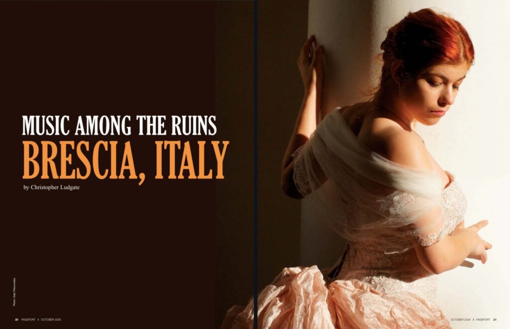 Brescia, Italy Passport Magazine Christopher Ludgate Oct 2026 issue double 1