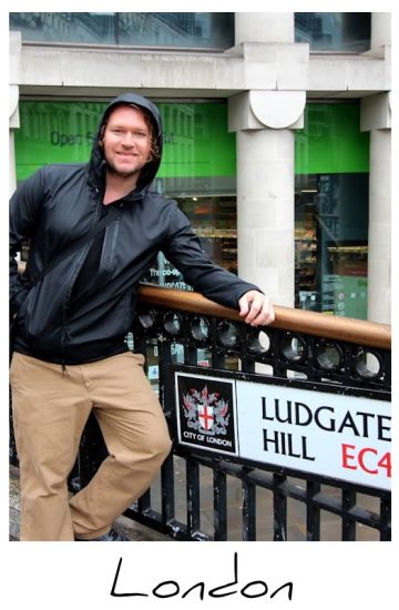 Christopher Ludgate on Ludgate Hill, London.